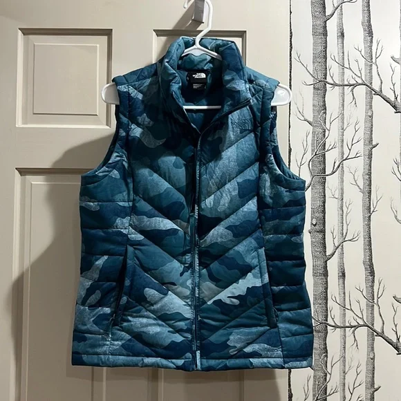 The North Face Jackets Coats North Face Blue Camo 55 Puffer